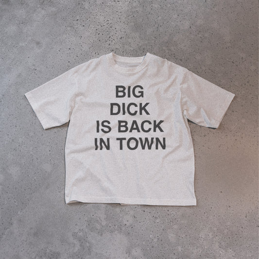 Big dick is back in town t-shirt