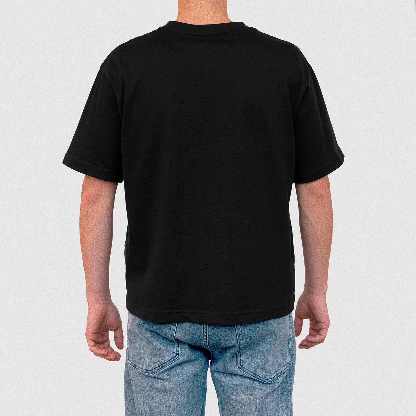 Boxy black t-shirt blank